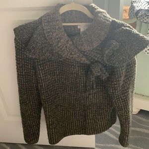 Oscar de la renta thick fine - knit sweater